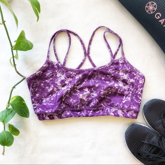 GAIAM Other - GAIAM Tie Dye Purple Sports Bra Size L EUC